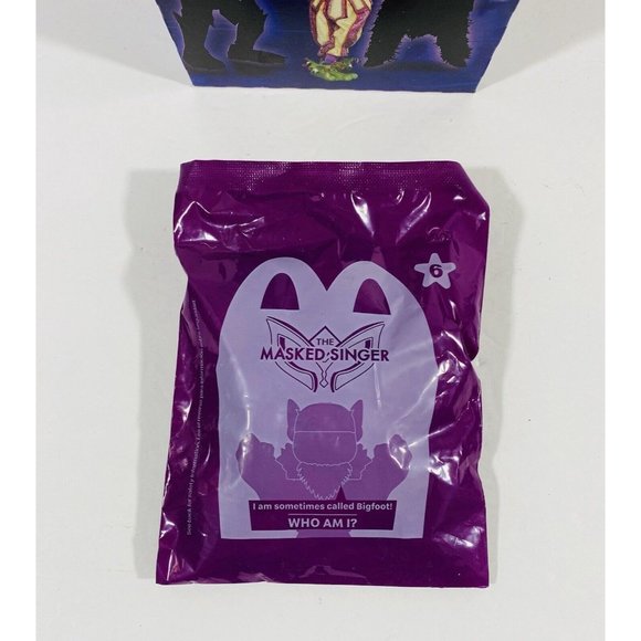 McDonalds Happy Meal Toy & Box The Masked Singer #6 Yeti Sealed Kids Reality - Picture 2 of 10